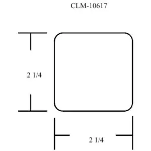 CLM-10617, rectangular frame, 2 1/4 inches.