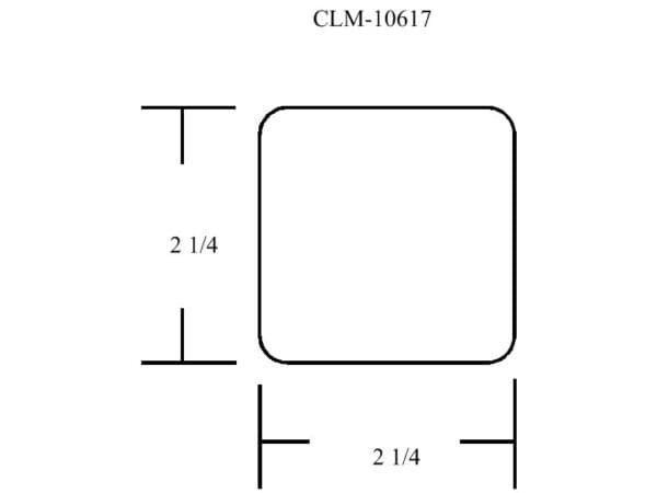 CLM-10617, rectangular frame, 2 1/4 inches.