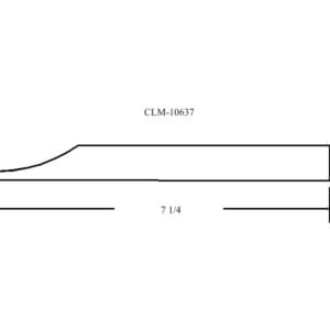 Line drawing of a CML-10637 profile.