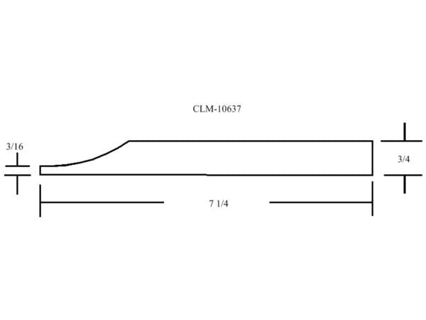 Line drawing of a CML-10637 profile.