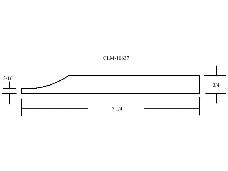 Line drawing of a CML-10637 profile.