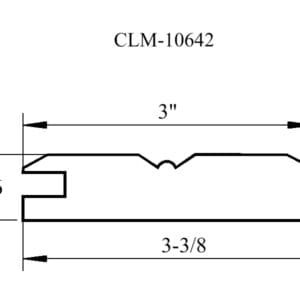 Line drawing of CLM-10642 profile.