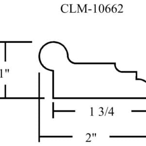 CLM-10662 molding profile diagram.