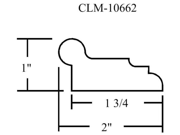 CLM-10662 molding profile diagram.