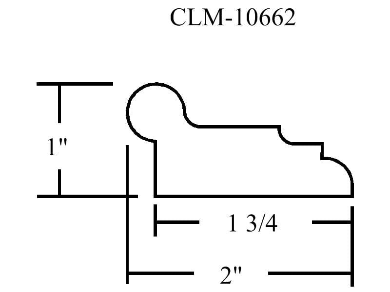 CLM-10662 molding profile diagram.