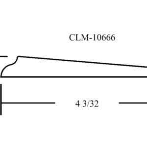 CLM-10666 molding profile diagram.