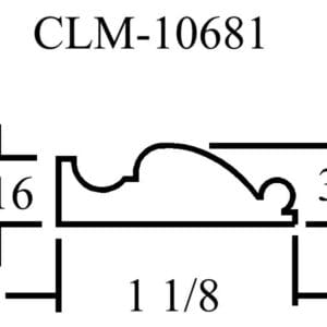 CLM-10681 molding profile diagram.