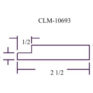 Diagram of a part with dimensions.