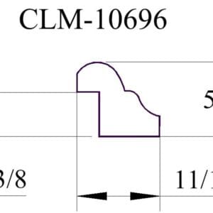 CLM-10696 molding profile diagram.