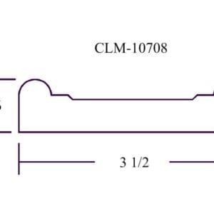 CLM-10708, 3 1/2 inch, 13/16 inch trim