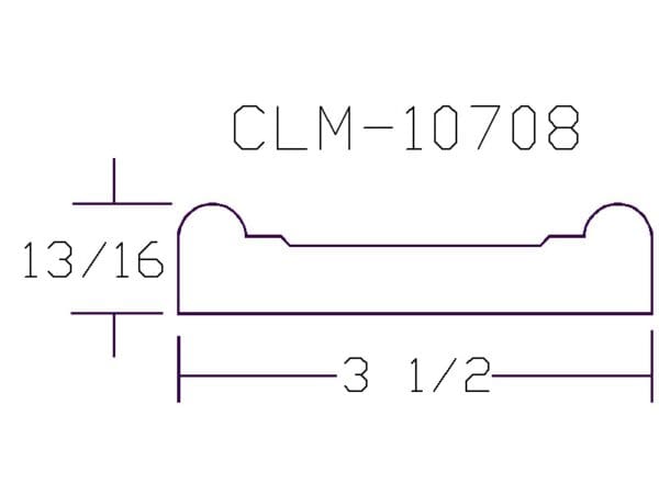 CLM-10708 molding diagram 3 1/2"