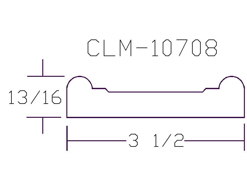 CLM-10708 molding diagram 3 1/2"