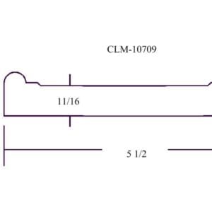 CLM-10709 molding profile diagram.