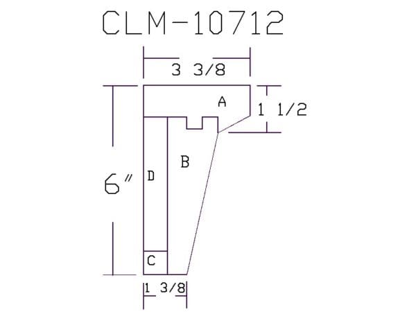 CLM-10712 casing profile diagram.