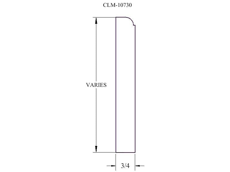 CLM-10730 3/4" thick trim molding.