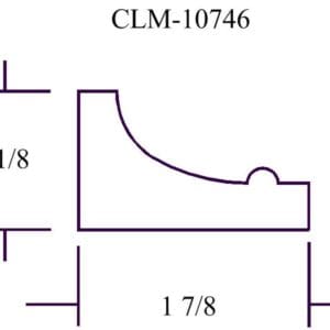 CLM-10746 molding profile diagram.