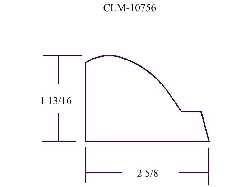 CLM-10756 1 13/16 x 2 5/8 molding