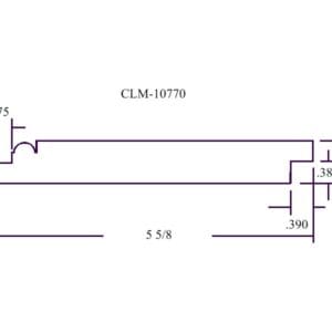 Diagram of CLM-10770 pipe fitting.