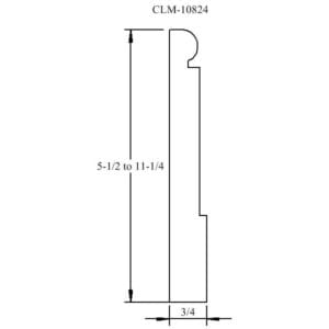 CLM-10824, a line drawing of a molding.