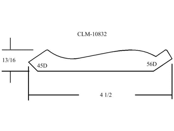 Line drawing of CLM-10832 part.