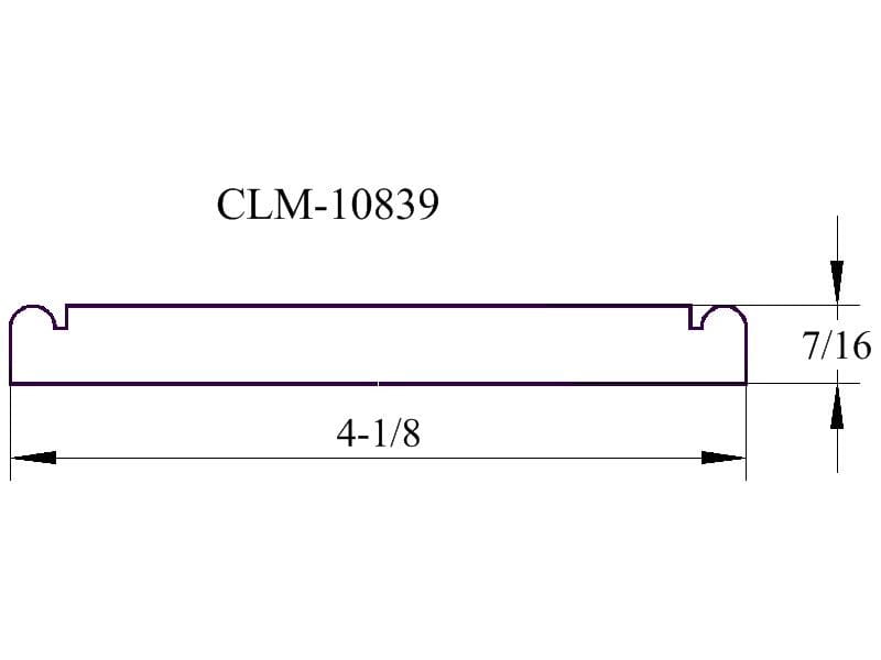 Line drawing of CLM-10839 part.