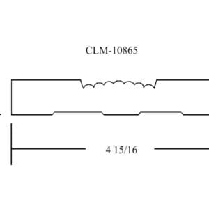 Line drawing of molding profile CLM-10865.