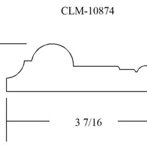 CLM-10874 molding profile diagram.