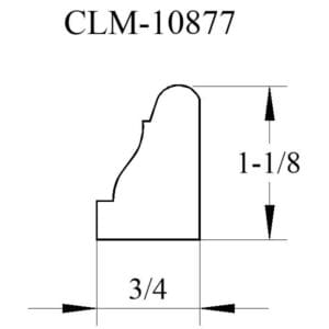 Casing profile diagram, CLM-10877.