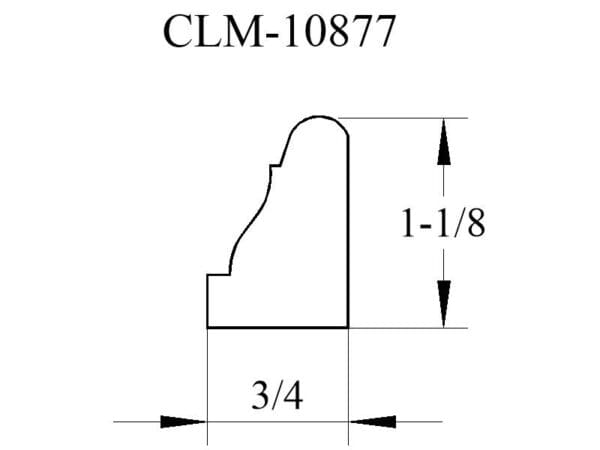 Casing profile diagram, CLM-10877.