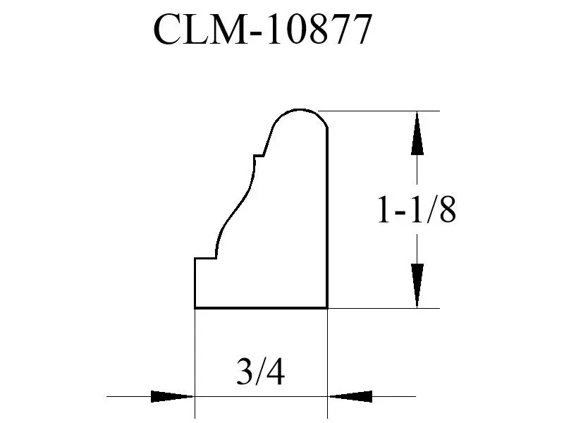 Casing profile diagram, CLM-10877.