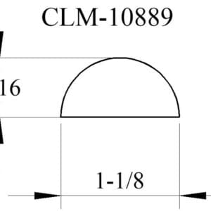 CLM-10889, diagram of a semicircle.