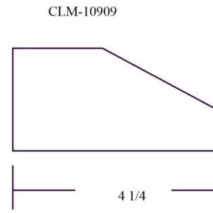 Diagram of a trapezoid with dimensions.