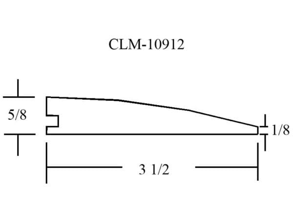 CLM-10912 molding profile diagram.