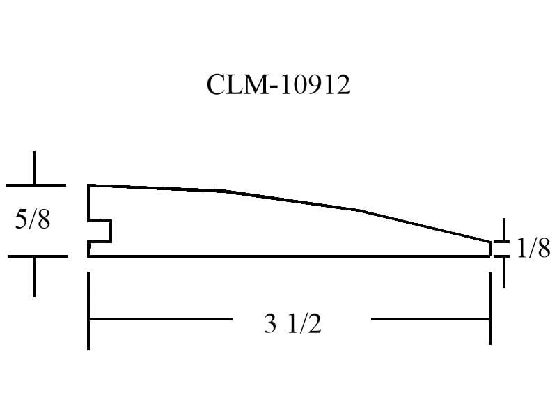 CLM-10912 molding profile diagram.