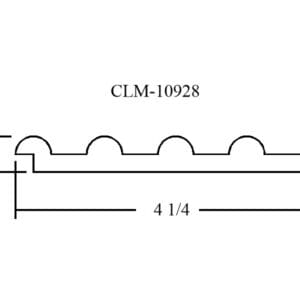 CLM-10928 corrugated metal sheet dimensions.