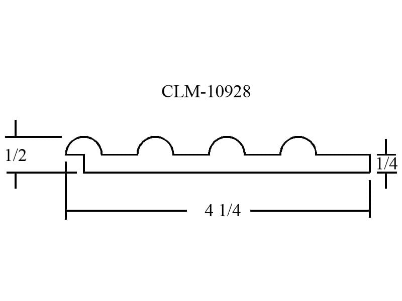 CLM-10928 corrugated metal sheet dimensions.