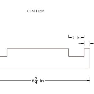 Line drawing of a CML 11205 part.