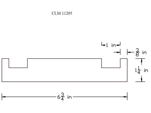 Line drawing of a CML 11205 part.