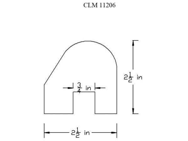 Line drawing of an arched door frame.