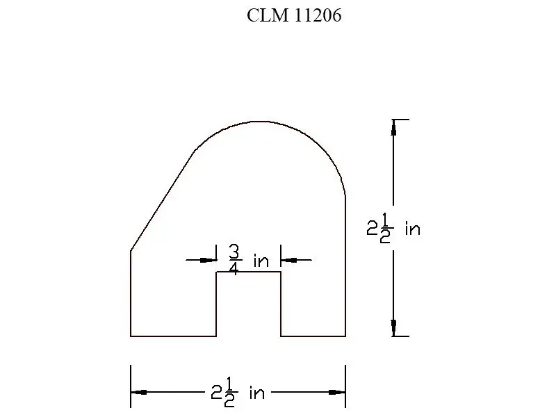 Line drawing of an arched door frame.