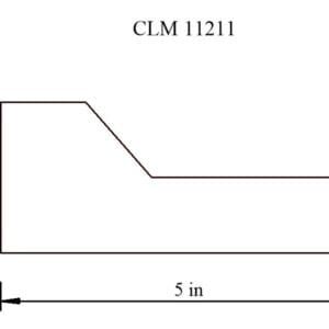 Diagram of CLM 11211, 2 inches by 5 inches.