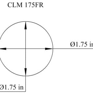 Diagram of CLM 175FR, 1.75 inches in diameter.