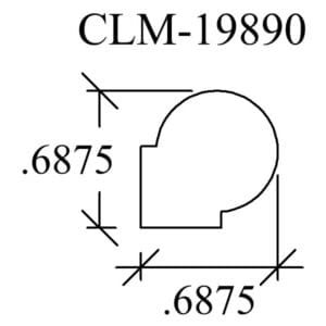 CLM-19890 profile diagram .6875