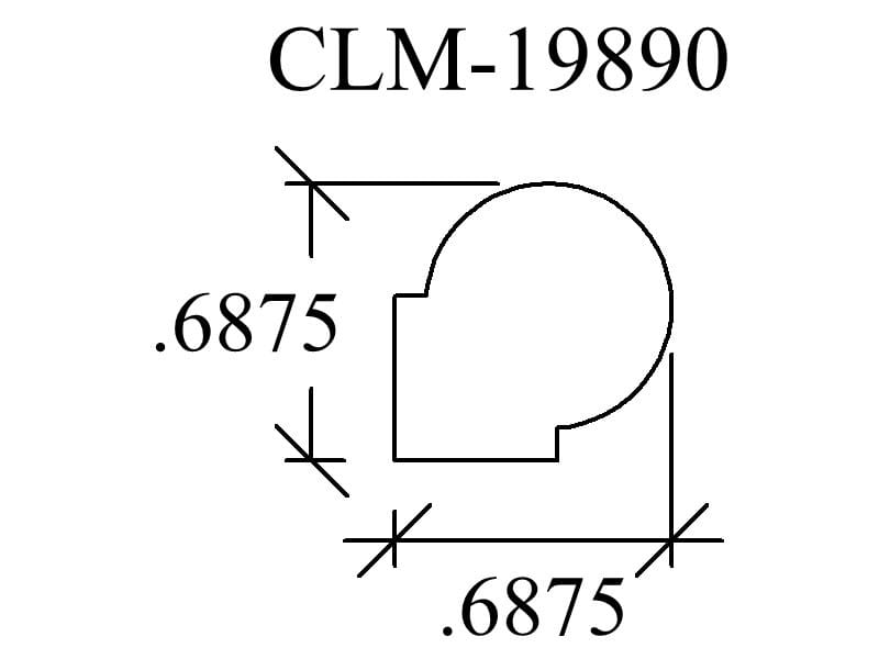 CLM-19890 profile diagram .6875