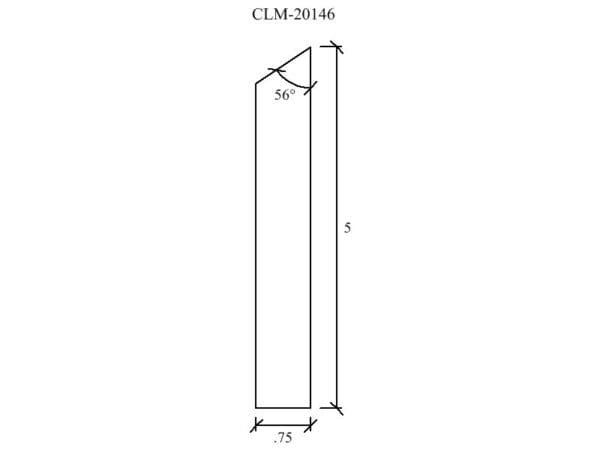 Diagram of a rectangle with dimensions.