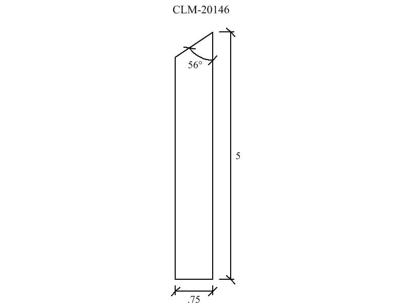 Diagram of a rectangle with dimensions.