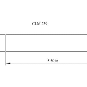 Line drawing of molding profile CLM 239.