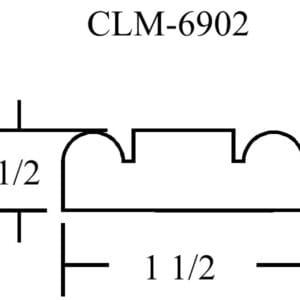 Diagram of CLM-6902 molding profile.