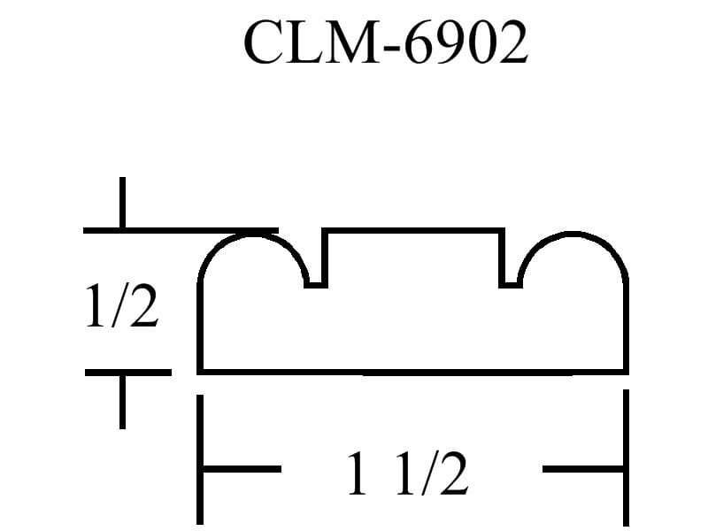 Diagram of CLM-6902 molding profile.