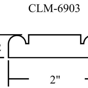 CLM-6903 molding profile diagram.